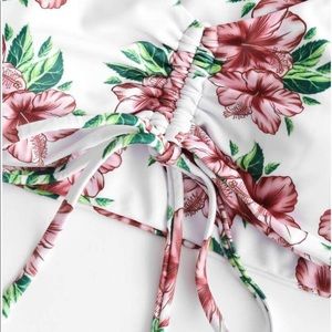 Flower bathing suit top